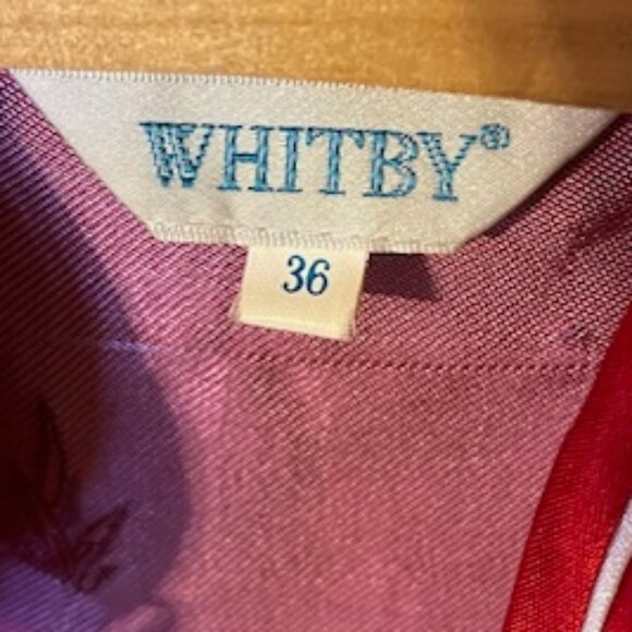 Red Traditional Chinese Women's Short Sleeve Blouse Mandarin Collar - Picture 6 of 6